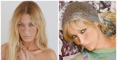 إطلالات بيلا حديد بتدرجات باستيلية بتوقيع Hushidar Mortezaie - الصور من انستغرام  Dazed بعدسة Yasmine Diba