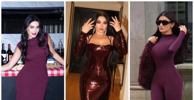 النجمات باللون البورغندي: سيرين عبد النور وهيفا وهبي ...