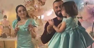 شهد الشمري وطليقها فهد مع إبنتهما