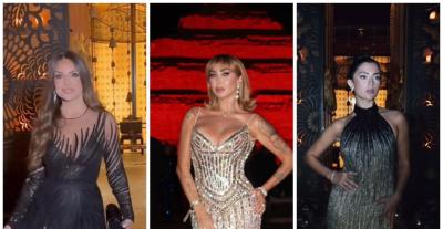 موضة الترتر والتطريز تتصدران إطلالات النجوم بسقارة مصر