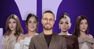 المشاهير ونجمات السوشال ميديا  في عرض رامي قاضي بدبي