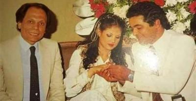 عادل إمام وشقيقته وزوجها مصطفى متولي