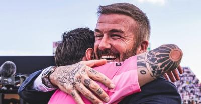 ديفيد بيكهام وليونيل ميسي - إنستغرام