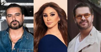 راغب علامة وإليسا وناصيف زيتون