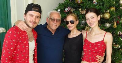 بروكلين بيكهام مع نيكولا بيلتز وعائلتها - إنستغرام