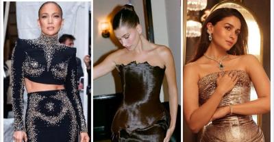 عليا بهات وهايلي بيبر وغيرهن باطلالات بتوقيع عربي في 2025 - الصور من انستغرام النجمات والمصممين 