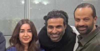 أحمد فهمي وهنا الزاهد بالمطار