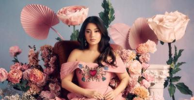 إطلالة رحمة رياض في عيد ميلادها بتصميم حسين بظاظا - الصورة بعدسة لارا زنكول