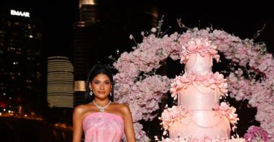 فرحانة بودي بالزهري في عيدها بتوقيع Letune Atelier وعلي قروي