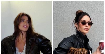 جاكيت الجلد يلتقي بالجينز: صيحة المشاهير العربيات والغربيات