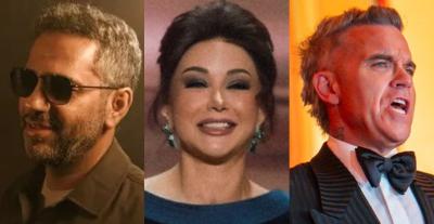 روبي ويليامز وكاريس بشار وفضل شاكر