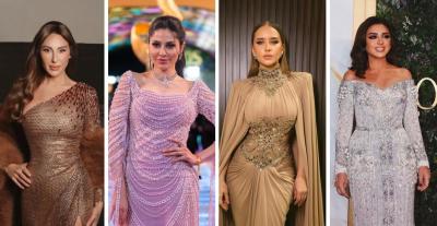 النجمات بفساتين مطرزة على سجادة Joy Awards 2026 الخزامية 