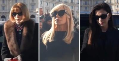 نجوم الموضة يتقدمهم آن هاثاواي وآنا وينتور في جنازة فالنتينو