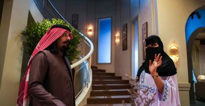 ريم عبدالله و ماجد مطرب - صورة من كواليس جاك العلم 3