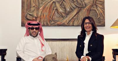 معالي المستشار تركي آل الشيخ ووزيرة الثقافة المصرية