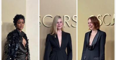 الأسود يتصدر المشهد في غداء مرشحي الأوسكار