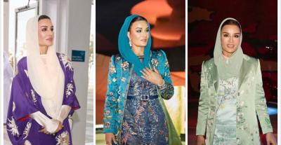 الشيخة موزا بالعبايات المورّدة.. استوحي منها اطلالات رمضان - الصور من انتسغرام الشيخة موزا