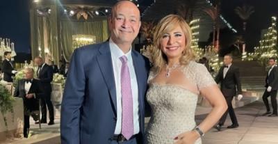 عمرو أديب ولميس الحديدي