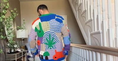 محمد صلاح يلفت الأنظار بكنزة كروشيه بسعر 80 ألف جنيه