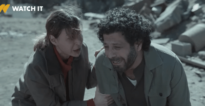 مشهد من الحلقة الأخيرة لمسلسل صحاب الأرض