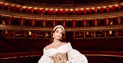 جيسيكا قهواتي بإطلالة شهرزاد بتوقيع لبناني 