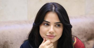 رويدة شاهين (فريدة) في كواليس مسلسل "حمدية"