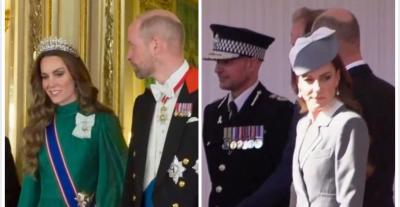 من المعطف الرمادي إلى التيارا: إطلالات كيت ميدلتون الرمزية