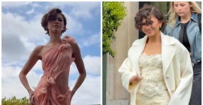 زندايا تتألق في باريس بإطلالات مستوحاة من أجواء العروس 