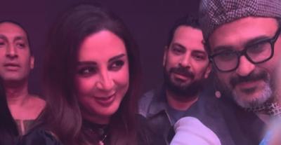 أنغام تحضر كواليس "ماتصغرناش" بجدة وتدعم فريق العمل