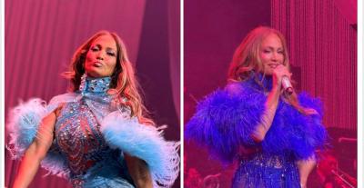 إطلالات مسرحية لافتة لجينيفر لوبيز بتوقيع شربل زوي 