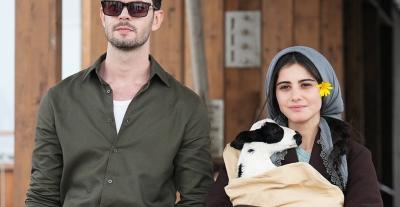 صورة من كواليس مسلسل "أنت من أحببت" مع الخروف