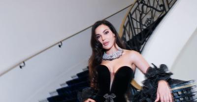 نادين نسيب نجيم تكشف كواليس إطلالتها في كان لـ ET بالعربي - الصورة بعدسة جورج صليبا