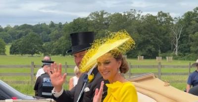 كيت ميدلتون تتألق بفستان روكساندا للمرة الثالثة في سباقات Royal Ascot 