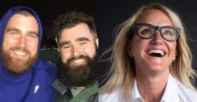 Jason Kelce - Travis Kelce - Mel Robbins - مصدر من انستغرام