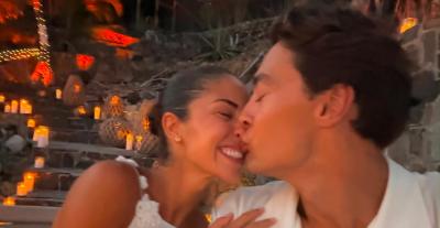 جورج راسل George Russell و كارمن مونتيرو موندت Carmen Montero Mundt