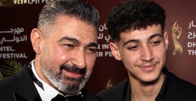 ياسر جلال وابنه 