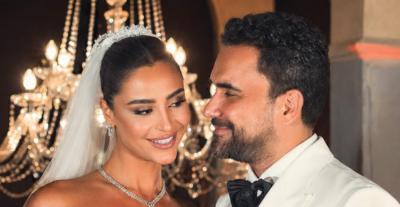 نادر الأتات وجنى اسماعيل يتوجان حب سبع سنين بالزواج