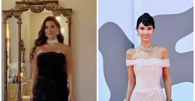 اطلالات يارا السكري وزينب البلوشي في مهرجان فينيسيا