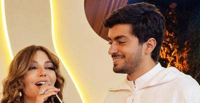 سميرة سعيد وابنها 