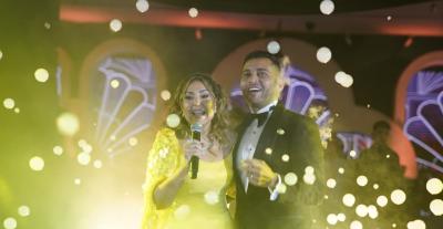 صابرين وابنها نور عبداللطيف