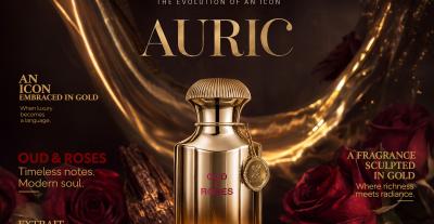 أحمد المغربي للعطور تقدم Oud & Roses Auric بتركيبة تجمع الورد والعود والبخور