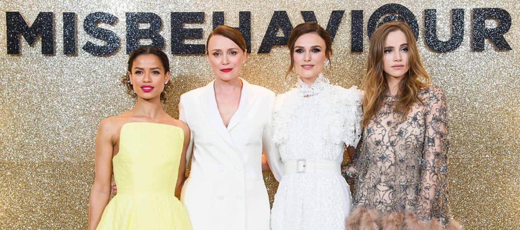 نجمات Misbehaviour في عرضه الأول - صورة من إنستغرام @patheuk