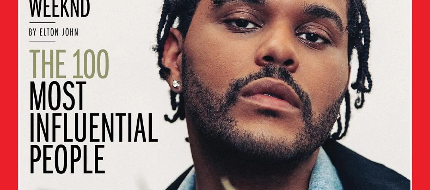 ذا ويكند على غلاف مجلة التايم من بين أكثر مئة شخصية مؤثرة في العالم - انستغرام @theweeknd