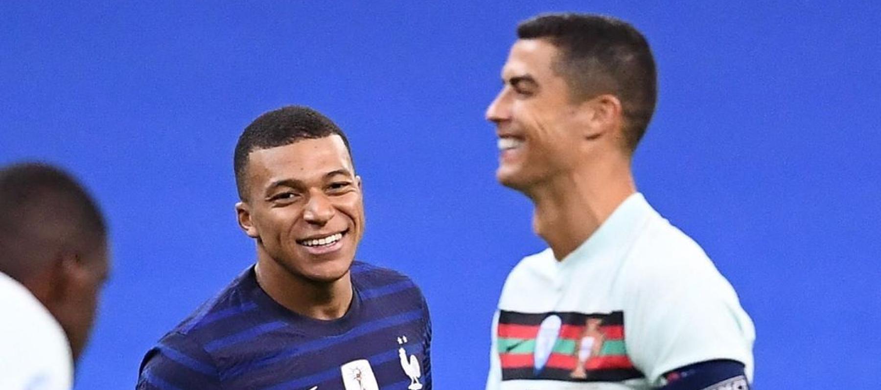 كيليان مبابي مع كريستيانو رونالدو