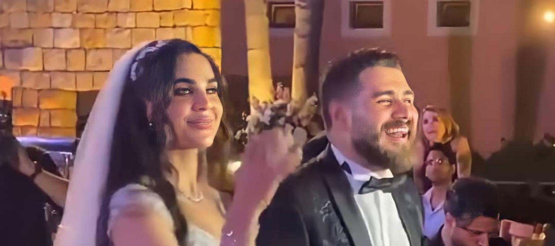 محمد المجذوب وعروسه رشا الزين
