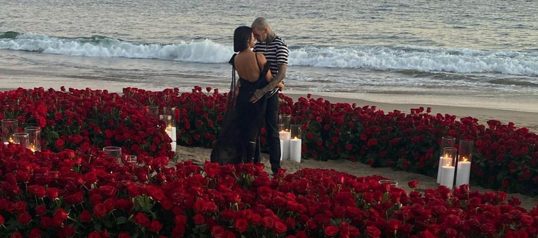 ترافيس باركر وكورتني كارداشيان - انستغرام @kourtneykardash