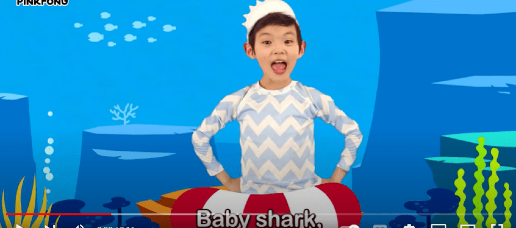 صورة من كليب أغنية Baby Shark