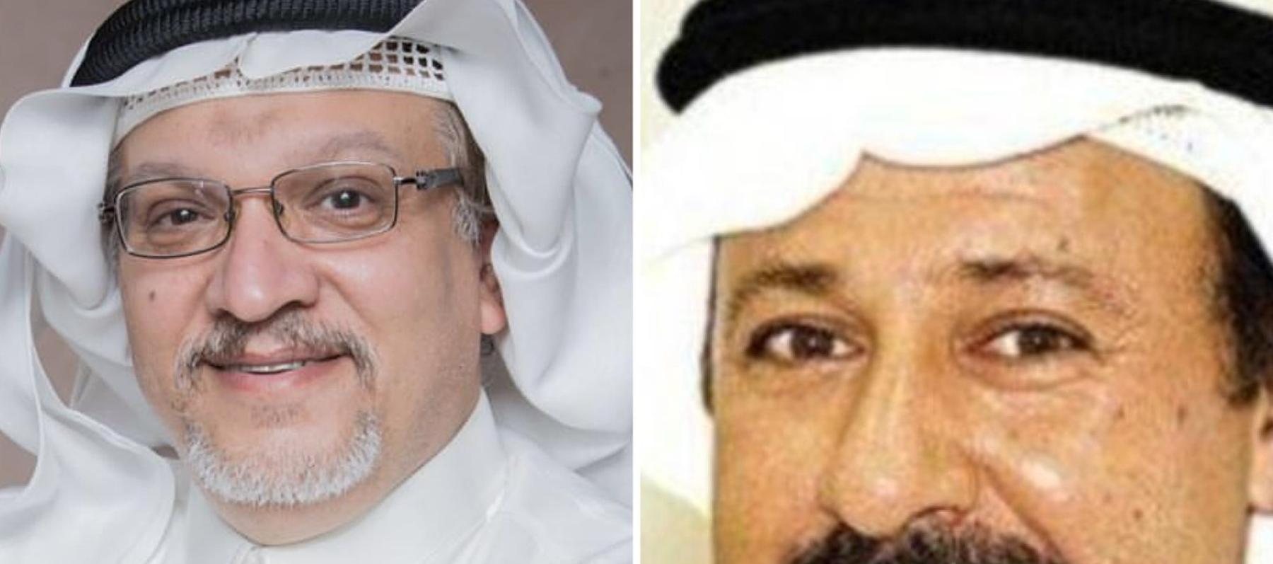 سمير الناصر والراحل جعفر الغريب - صورة معدلة من السوشيال ميديا