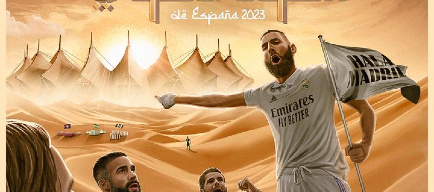 بوستر ريال مدريد لكأس السوبر في الرياض - تويتر