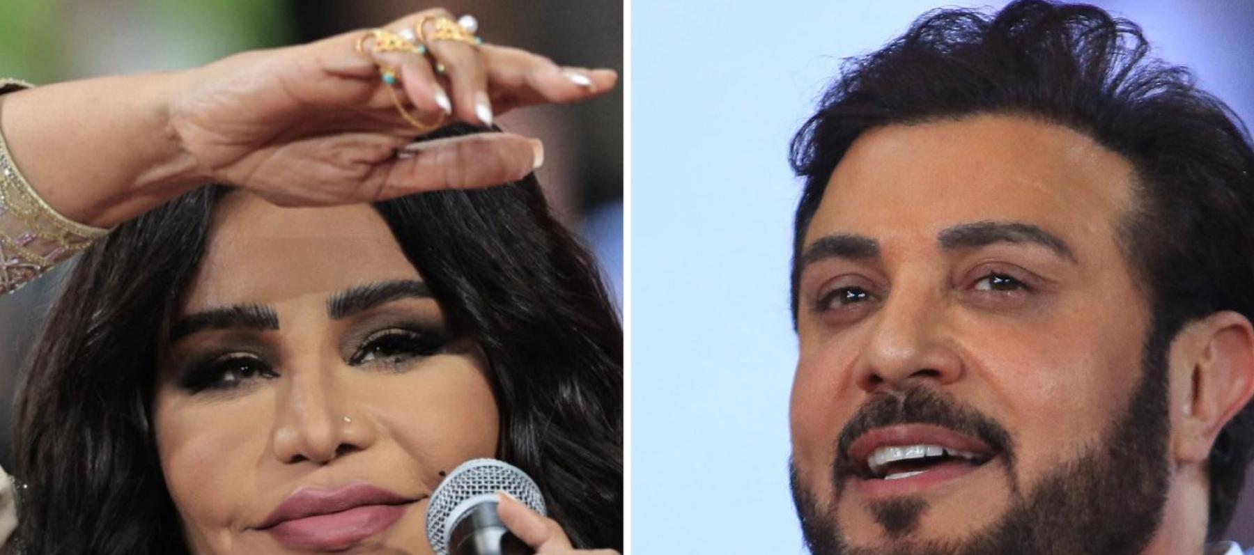 ماجد المهندس و أحلام - صورة معدلة من حساب aawsat_spt على تويتر